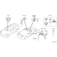 Genuine Nissan Steering Lock Assembly Fits Infiniti V36 G37/Q60, Nissan J50 Crossover, R35 GTR, V36 Skyline & Z34 370Z