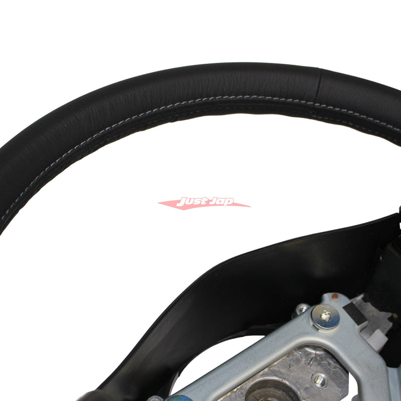 Genuine Nissan Steering Wheel Fits Nissan S15 Silvia & 200SX (Silver Stitching)