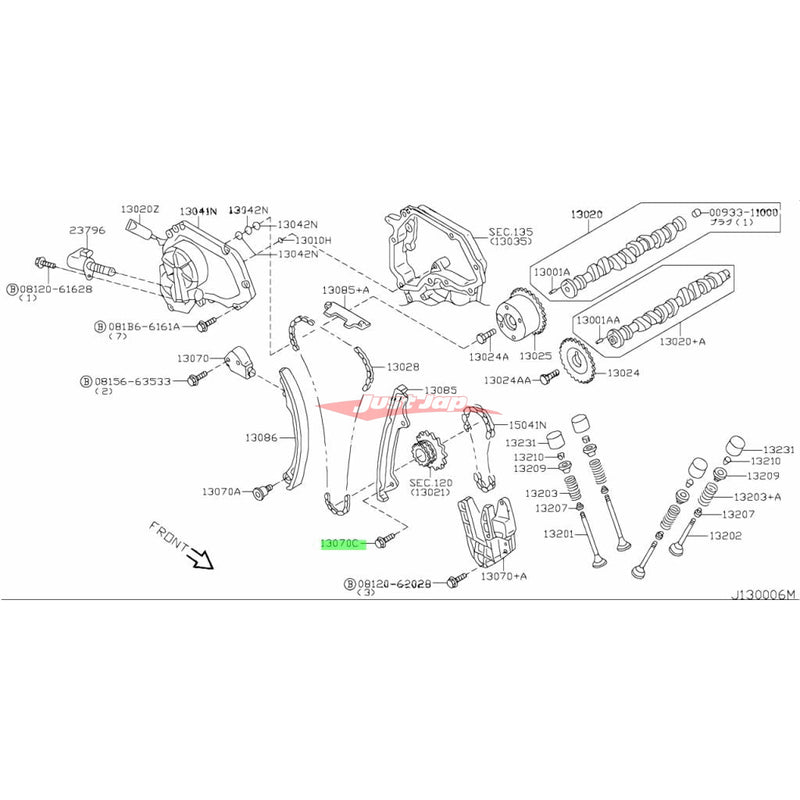 Genuine Nissan Timing Chain Guide Bolt Fits Nissan S13/S14/S15 Silvia & 180SX/200SX (SR20)