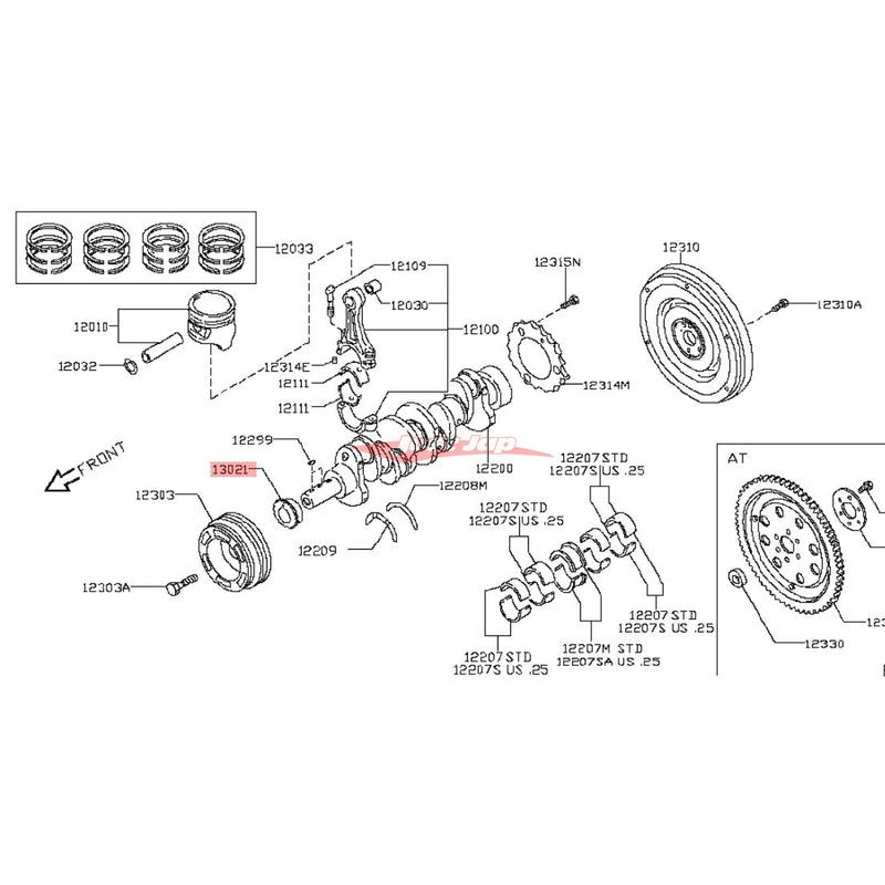 Genuine Nissan Timing Chain Sprocket Fits Nissan VQ Engines