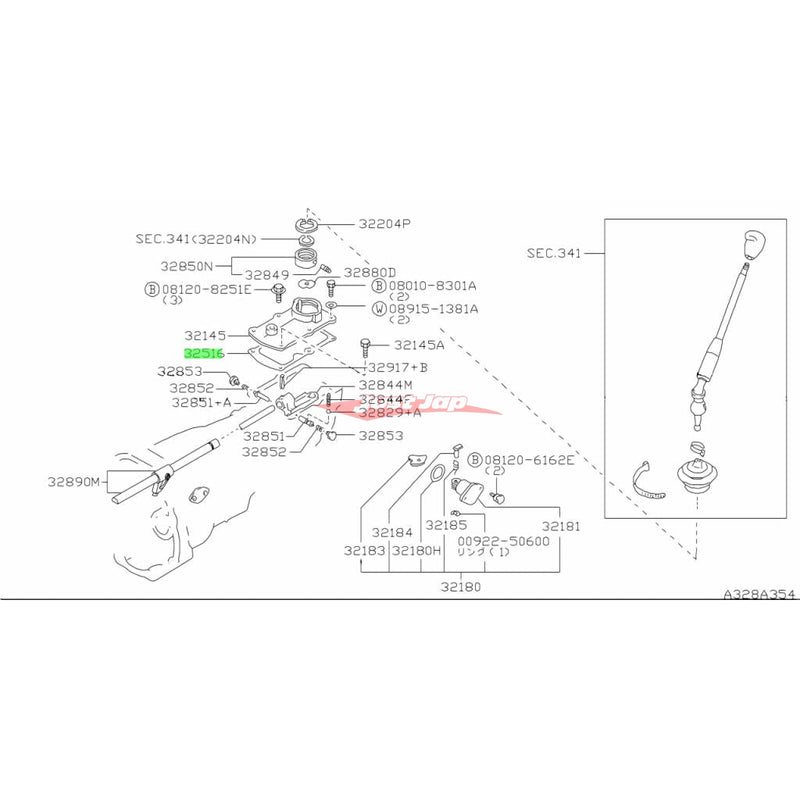 Genuine Nissan Transmission Gear Shift Housing Gasket Fits Nissan A31 Cefiro, C33 Laurel, R31 Skyline GTS, R32 GTS, R32 GTS-T, R33 GTS, R34 GT, (RB20/RB25DE)