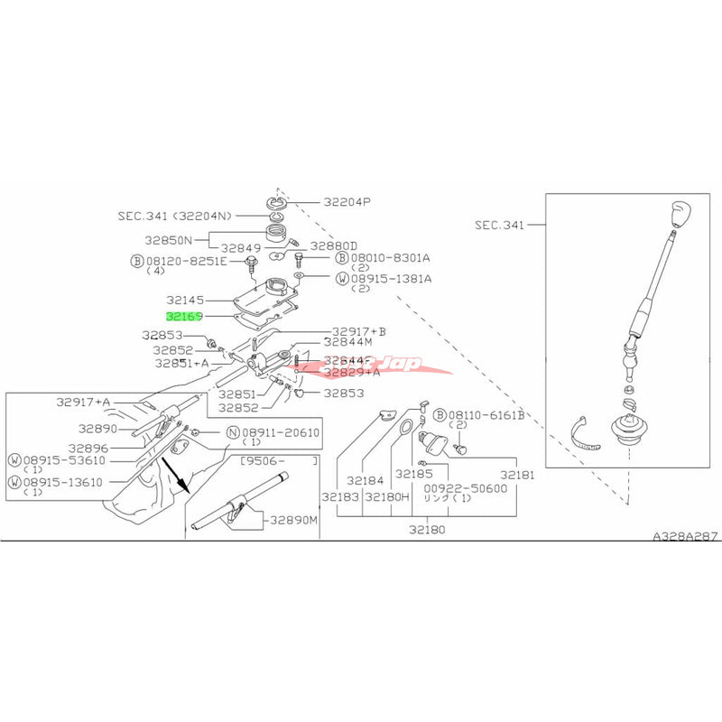 Genuine Nissan Transmission Gear Shift Housing Gasket Fits Nissan S13 Silvia, 180SX, S14/S15 Silvia & 200SX (5 Speed)