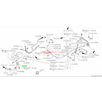 Genuine Nissan Turbo Oil Drain Gasket (T25/T28) Fits Nissan S13 Silvia, 180SX S14/S15 200SX, N14 GTi-R, R32/R33/R34 Skyine GTR, C34 Stagea 260RS & Z32 300ZX (CA18/SR20/RB26/VG30)