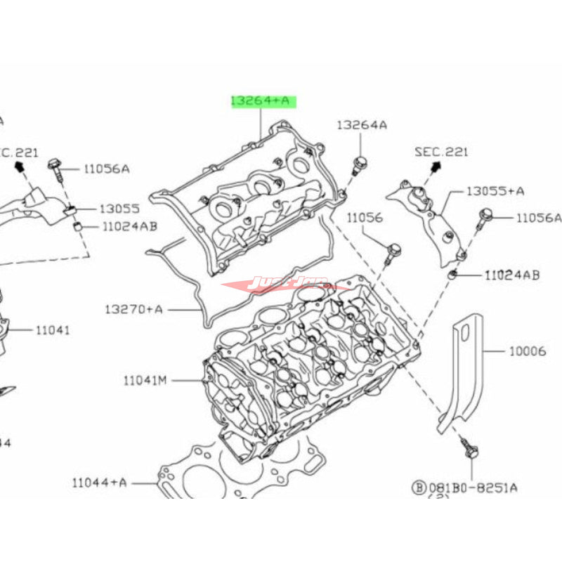 Genuine Nissan Valve Cam Cover Assembly L/H Fits Nissan R35 GTR (VR38DETT)