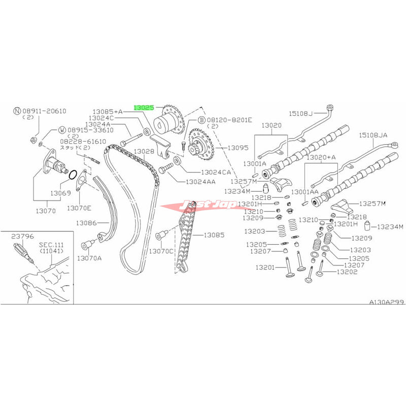 Genuine Nissan VCT Intake Camshaft Gear Sprocket Fits Nissan S14/S15 Silvia & 200SX SR20DE/T