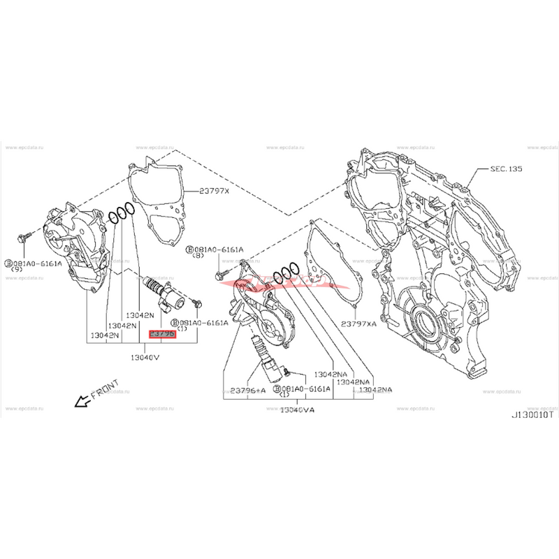 Genuine Nissan VCT Solenoid (R/H) Fits Nissan V36 Skyline, Z33 350Z Ser.2, Z34 370Z & R35 GTR (VQ25HR/VQ35HR/VQ37HR/VR38DETT)