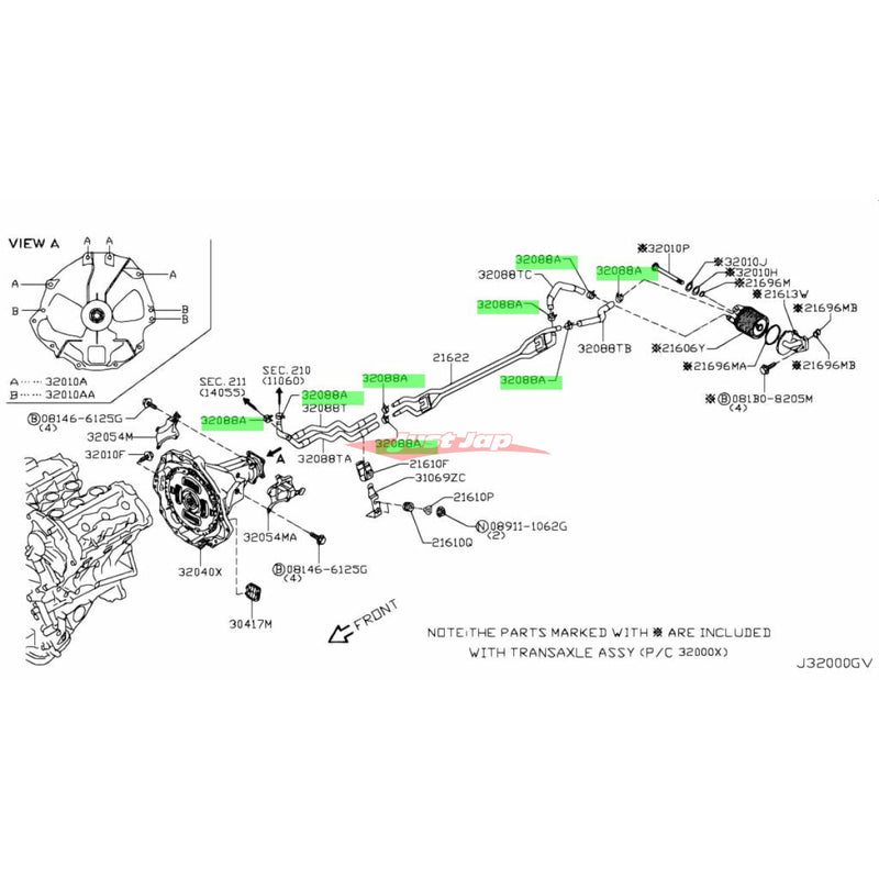 Genuine Nissan Water Hose / R35 GTR Transmission Cooling Line Hose Clamps 20mm~23mm