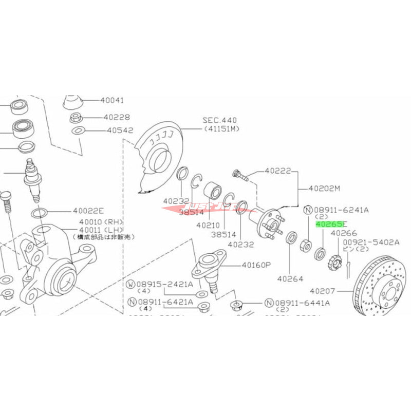 Genuine Nissan Wheel Bearing Hub Nut Cage Insulator Fits Nissan (Check Compatibility)