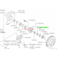 Genuine Nissan Wheel Bearing / Rear Hub Nut Fits Nissan S13/S14/R32/R33/Z32