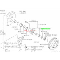 Genuine Nissan Wheel Bearing / Rear Hub Nut Fits Nissan S13/S14/R32/R33/Z32