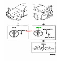 Genuine Rear Toyota Emblem Fits Toyota Supra JZA80