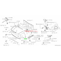 Genuine Subaru Bonnet Stay Pivot Grommet Fits Subaru Impeza,WRX, STi GC/GD/GFGG, Forester SF/SG, Liberty / Legacy BE/BL & Outback BP