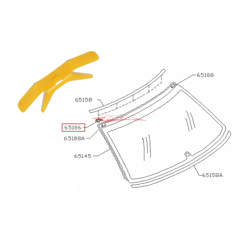 Genuine Subaru Gutter Mould/Upper Windscreen Moulding Clip Fits Subaru GC8 Impreza/WRX