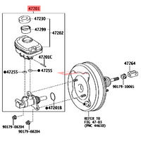 Genuine Toyota Brake Master Cylinder Assembly Fits Toyota Hiace KDH201/206/211/212/213/221/222/223