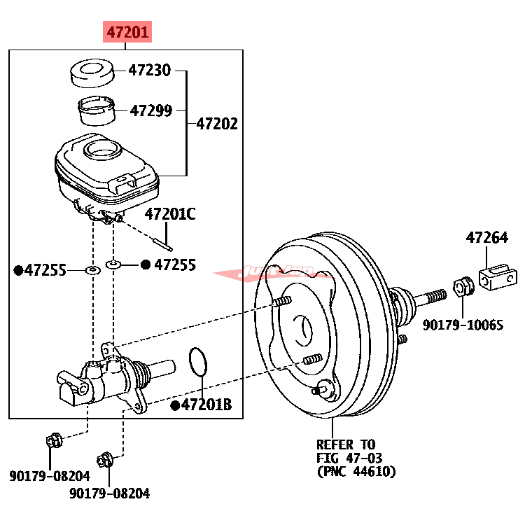 Genuine Toyota Brake Master Cylinder Assembly Fits Toyota Hiace KDH201/206/211/212/213/221/222/223