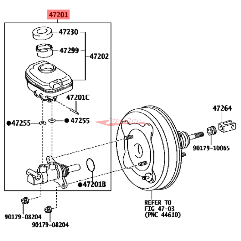 Genuine Toyota Brake Master Cylinder Assembly Fits Toyota Hiace KDH201/206/211/212/213/221/222/223