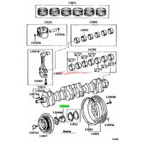 Genuine Toyota Crankshaft Gear Fits Toyota 1JZ-GE 1JZ-GTE, 2JZ-GE & 2JZ-GTE (VVTi)