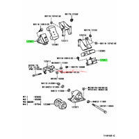 Genuine Toyota Engine Mount Fits Toyota 4Runner,Hiace, Granvia,Hilux, LandCruiser Prado,Regius (1KZT/1KZTE)