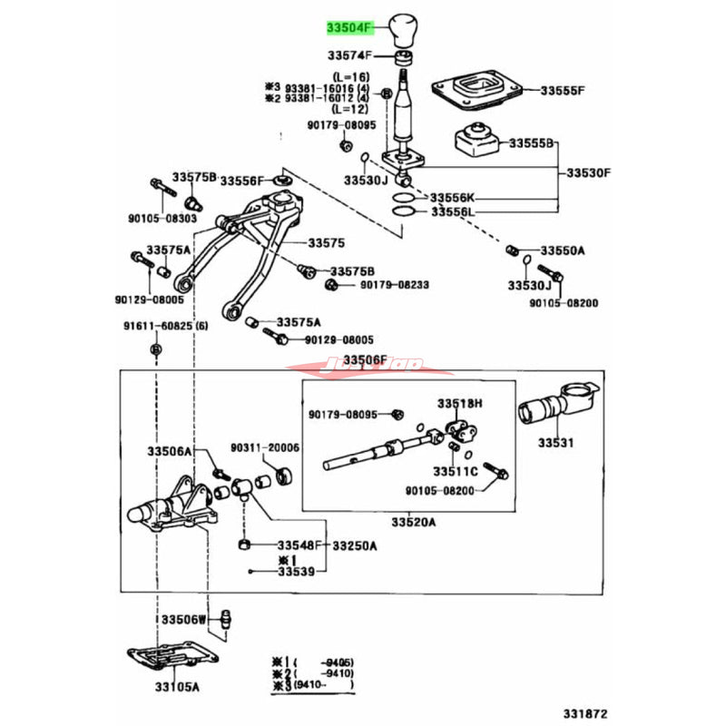 Genuine Toyota Gear Knob 6 Speed Fits Toyota Supra JZA80