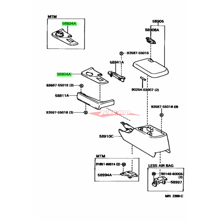 Genuine Toyota Gear Shift Surround and Boot Fits Toyota JZA80 Supra