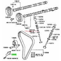 Genuine Toyota Hydraulic Timing Belt Tensioner Fits Toyota Chaser, Cresta, Crown, Mark II, Supra & Soarer 1JZ & 2JZ Engines