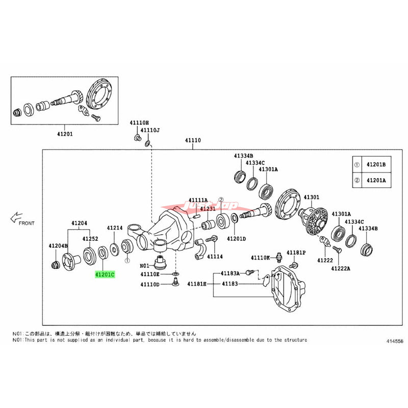 Genuine Toyota Rear Differential Front Pinion Oil Seal Fits Toyota RWD Models (Check Compatibility)