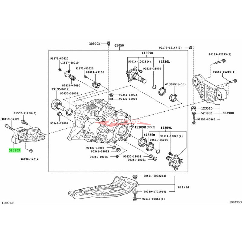 Genuine Toyota Rear Differential Mount (Front) Fits Toyota Alphard & Vellfire 4WD Hybrid ATH20W