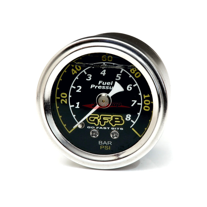 GFB 5730 40mm 0-120psi Fluid Filled Fuel Pressure Gauge 1/8 NPT (1 1/2" / 4 Bar)