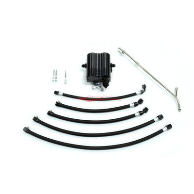 GT1R CNC Air Oil Separator with Drain Back / Catch Can Kit Fits Nissan R35 GTR (VR38DETT)