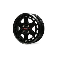 Hard Cargo Original HCW004 Wheels Black (Set 4 Piece) Fits Daihatsu Hi-Jet, Deck Van, Atari, Cargo, Subaru Sambar, Toyota Pixis, Mazda Scrum & Mitsubishi Minicab