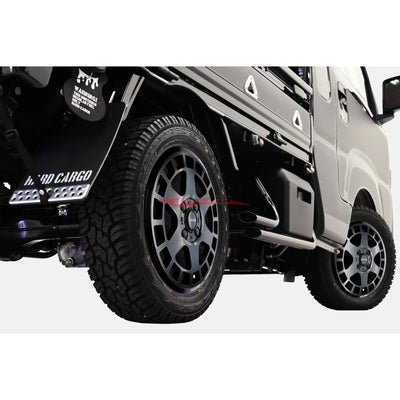 Hard Cargo Original HCW004 Wheels Black (Set 4 Piece) Fits Daihatsu Hi-Jet, Deck Van, Atari, Cargo, Subaru Sambar, Toyota Pixis, Mazda Scrum & Mitsubishi Minicab