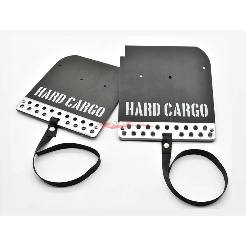 Hard Cargo Van Series Mud Flaps (Alloy/Black) Fits Daihatsu S700/S710 Hijet Cargo,Atrai,Deck Van