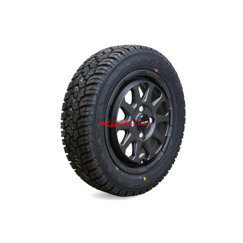 Hard Cargo x Ranger Wheels Shot Black (Set 4 Piece) Fits Daihatsu Hi-Jet, Deck Van, Atari & Cargo