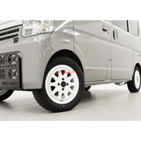 Hard Cargo x Ranger Wheels White Alloy(Set Of 4) Fits Daihatsu Hi-Jet/Deck Van & Suzuki Carry