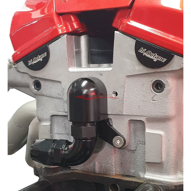 Hi Octane Racing Head Oil Drain & 90 Degree Fitting Fits Nissan RB25/RB26 Engines