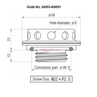 HKS Billet Oil Filler Cap M32 X P3.5 Fits Nissan/Honda/Suzuki