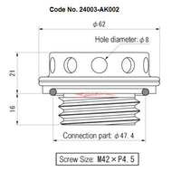 HKS Billet Oil Filler Cap M42xP.45 Fits Subaru