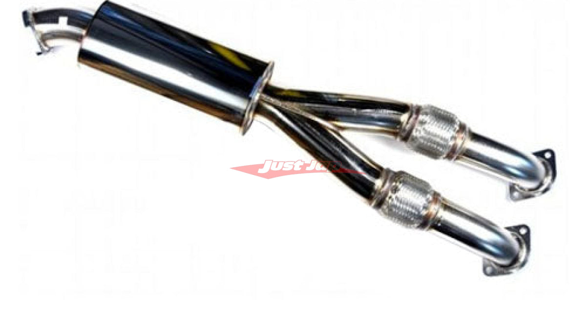 HKS Centre Y Pipe (With Silencer) Fits Nissan R35 GTR – Just Jap