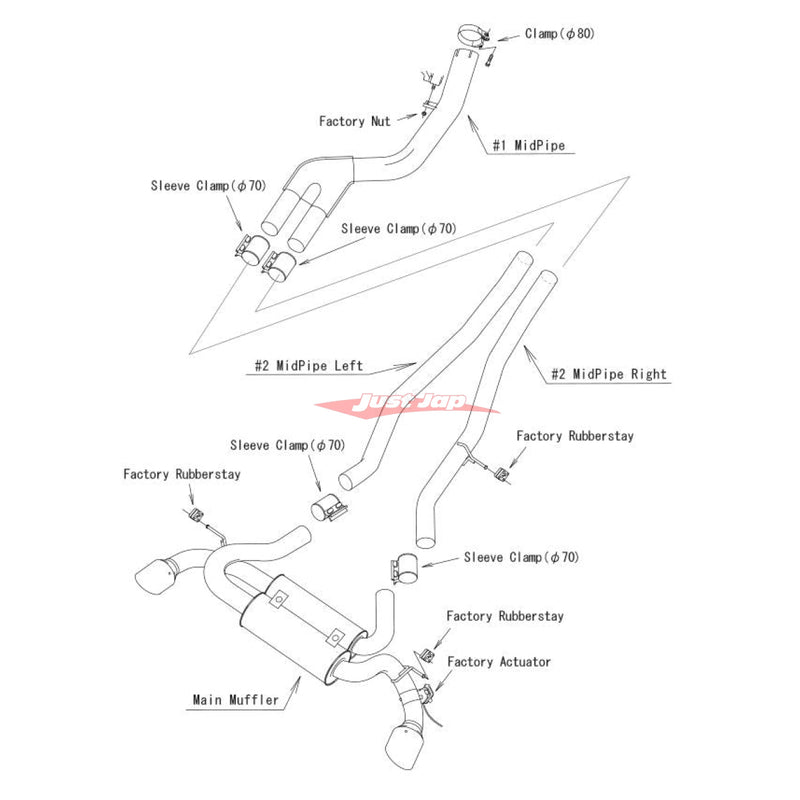 HKS Dual Muffer Exhaust System Fits Toyota GR Supra A90