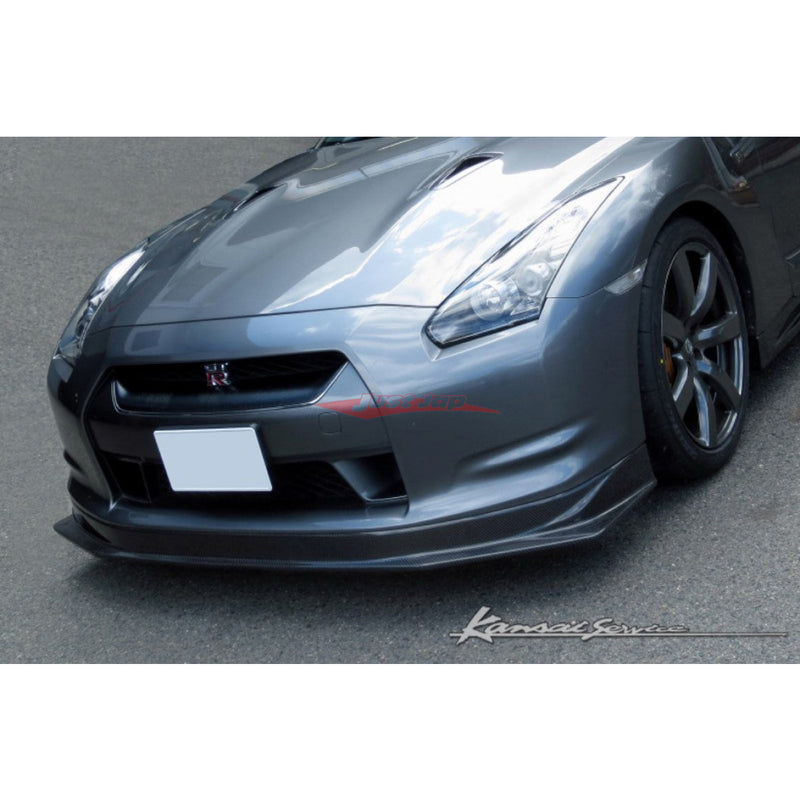 HKS Kansai Service Carbon Front Bumper Lip Spoiler (Type 2) Fits Nissan R35 GTR CBA (07-10)