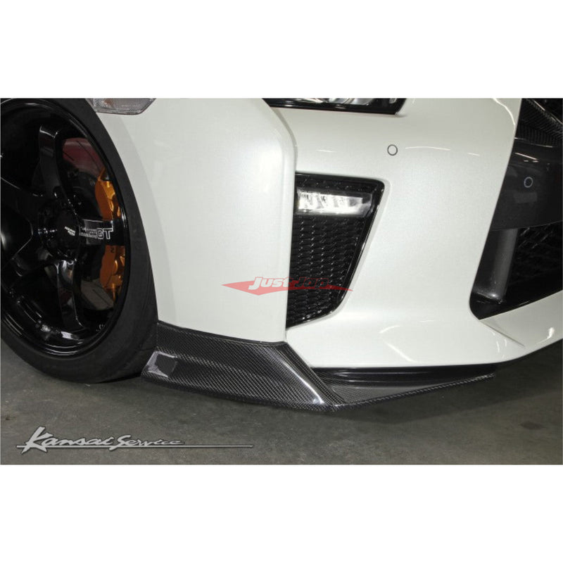 HKS Kansai Service Carbon Front Short Lip Spoiler Set Fits Nissan R35 GTR (MY17+)