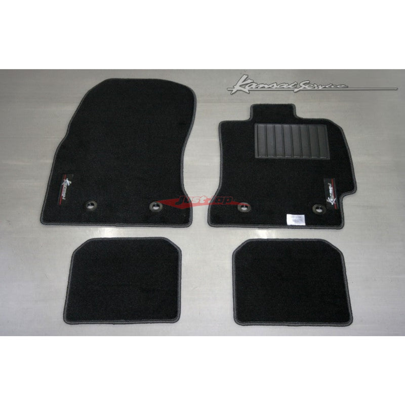 HKS Kansai Service Floor Mat Set (Black Stitching) fits Mitsubishi Lancer Evolution 1/2/3 (CD9A/CE9A)