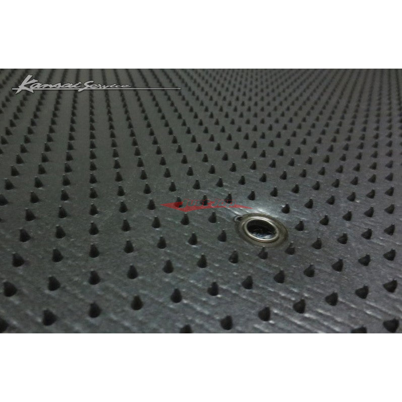 HKS Kansai Service Floor Mat Set (Black Stitching) fits Mitsubishi Lancer Evolution 4/5/6 (CN9A/CP9A)