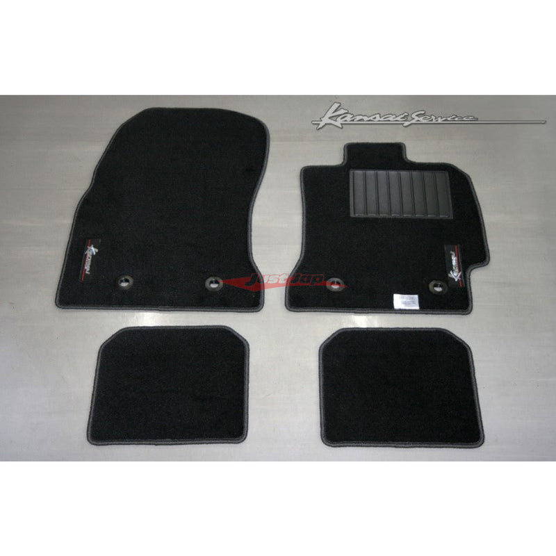 HKS Kansai Service Floor Mat Set (Black Stitching) fits Mitsubishi Lancer Evolution 4/5/6 (CN9A/CP9A)