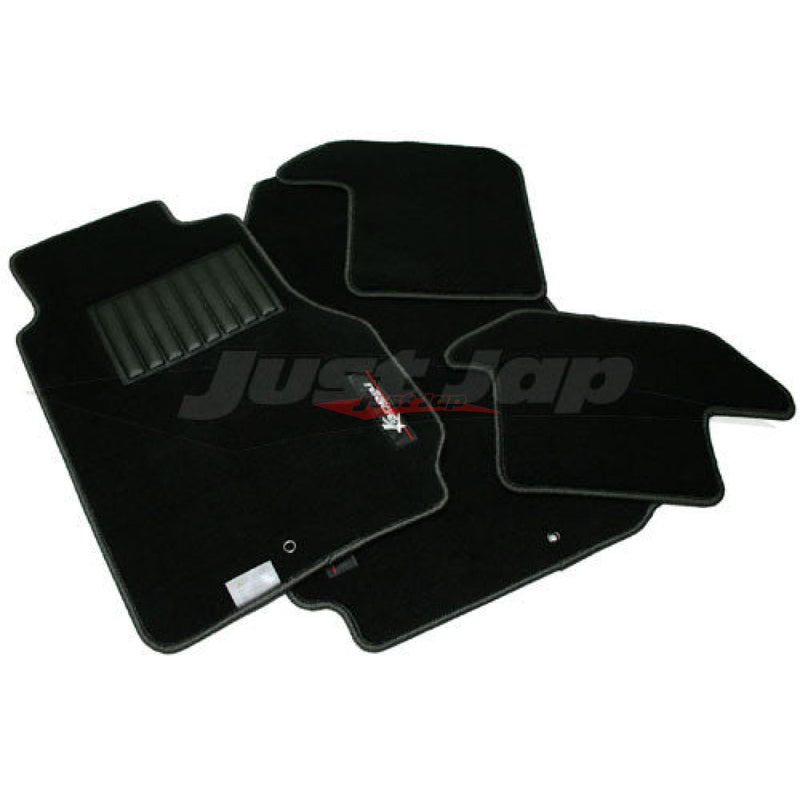 HKS Kansai Service Floor Mat Set (Black Stitching) Fits Nissan Skyline R33 GTR & C34 Stagea 4WD