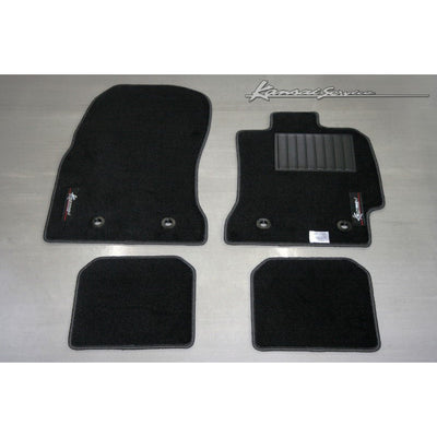 HKS Kansai Service Floor Mat Set (Red Stitching) Fits Nissan R35 GTR