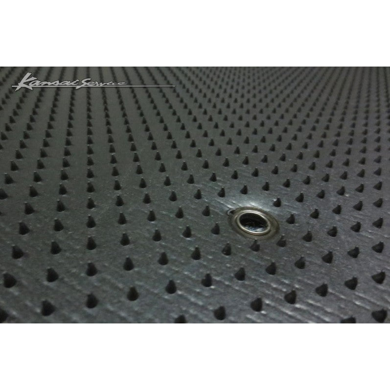 HKS Kansai Service Floor Mat Set (Red Stitching) Fits Nissan R35 GTR