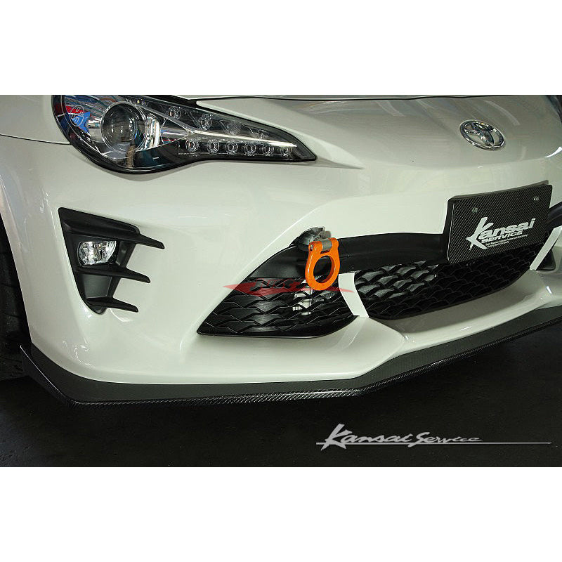 HKS Kansai Service Front Tow Hook (Folding Type - Orange) Fits Subaru BRZ, Toyota 86 & GR86