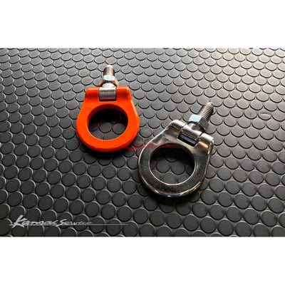 HKS Kansai Service Front Tow Hook (Folding Type - Orange) Fits Subaru Impreza WRX / STi GRB (10/07-06/10)