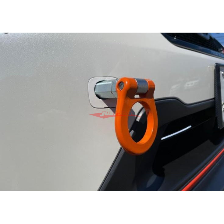 HKS Kansai Service Front Tow Hook (Folding Type - Orange) Fits Subaru WRX, STi VAG & Levorg VMG